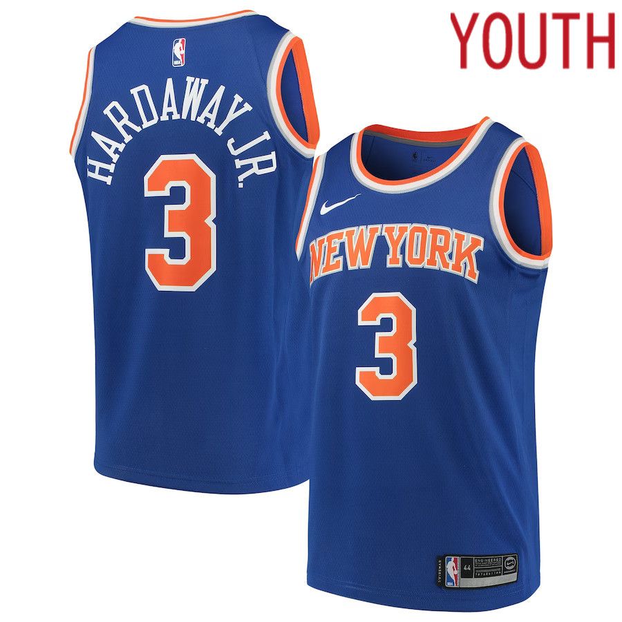 Youth New York Knicks #3 Tim Hardaway Jr. Nike Blue Swingman NBA Jersey->customized nba jersey->Custom Jersey